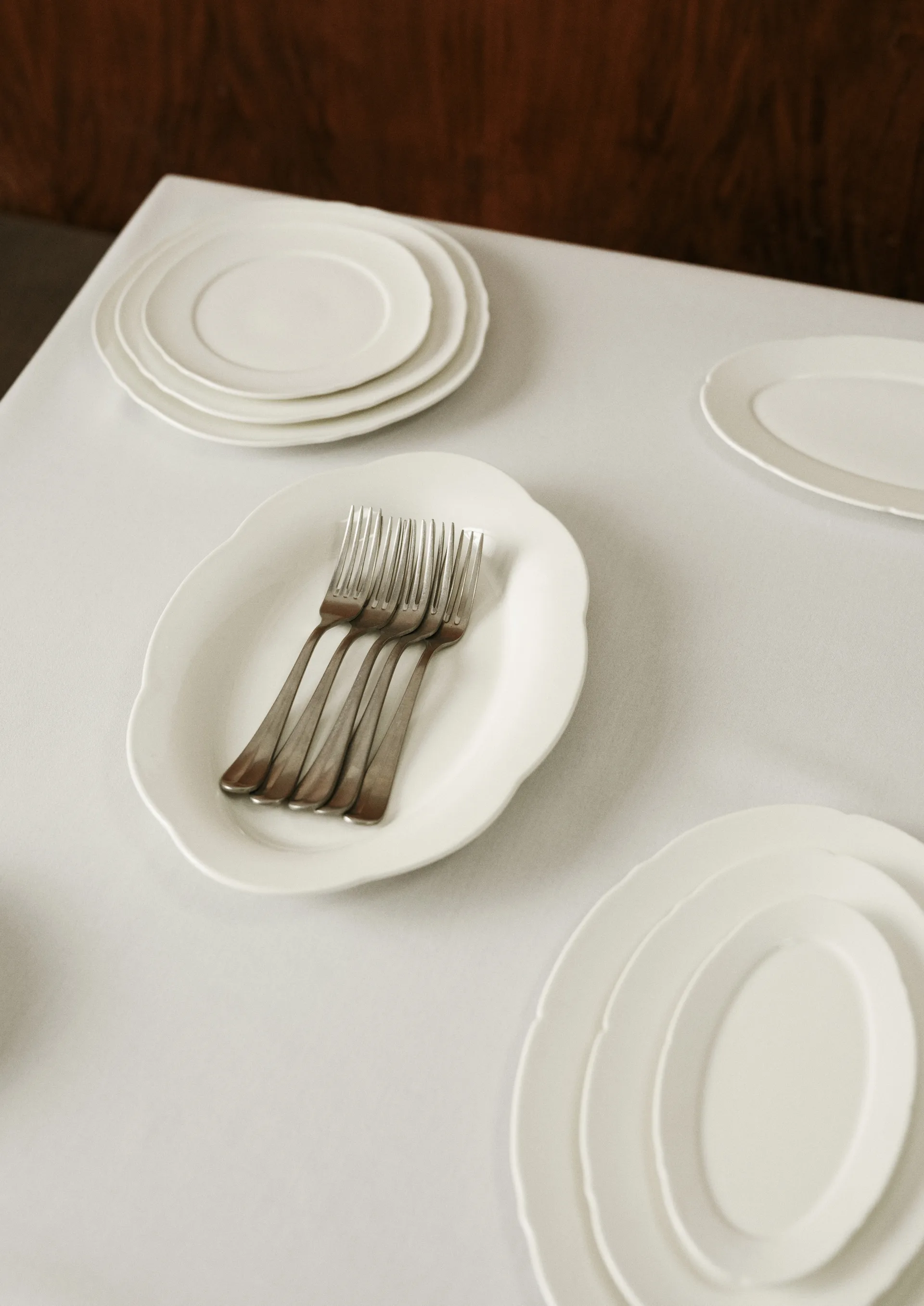 Silhouette oval dyp tallerken L 21x30 cm 2-pakn., White Serax