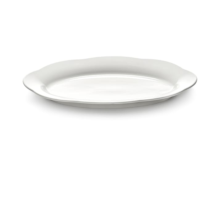 Silhouette oval dyp tallerken L 21x30 cm - White - Serax