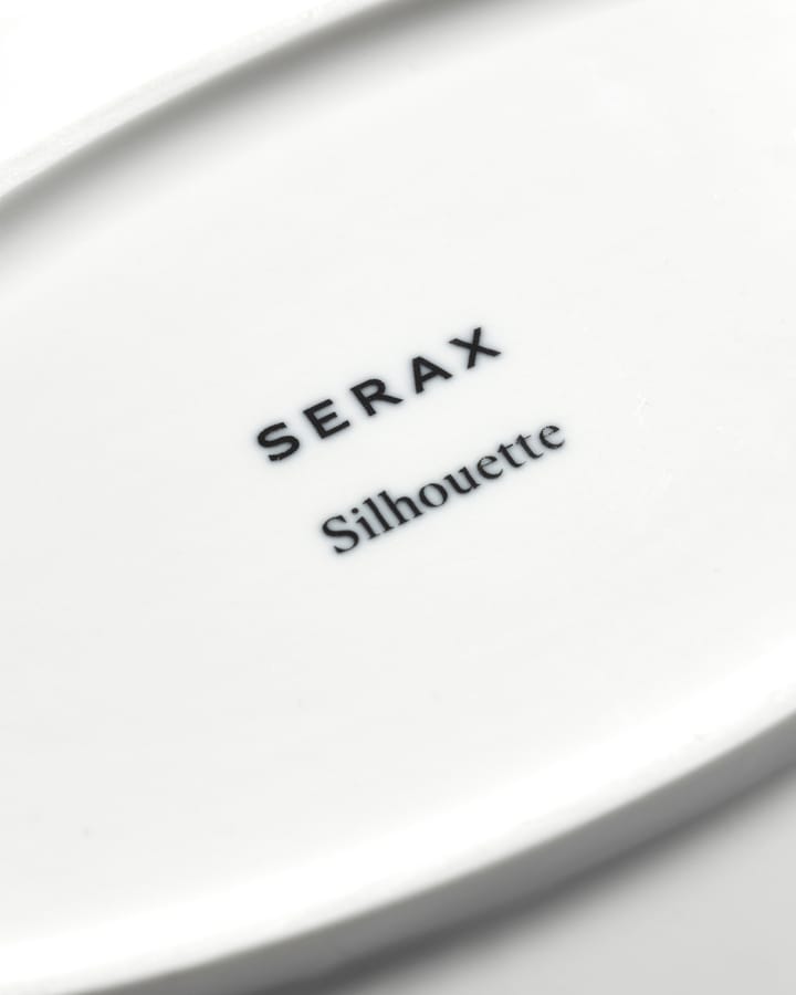Silhouette oval dyp tallerken L 21x30 cm, White Serax