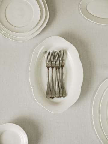 Silhouette oval dyp tallerken M 15x24,5 cm - White - Serax