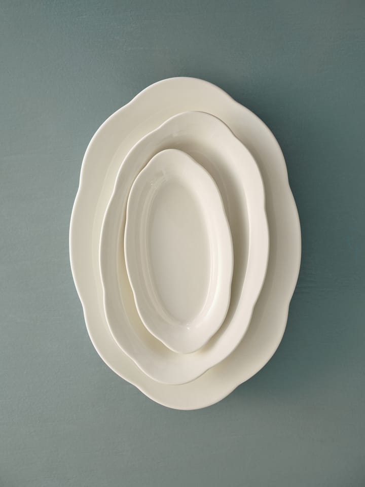 Silhouette oval dyp tallerken S 10x18,5 cm, White Serax