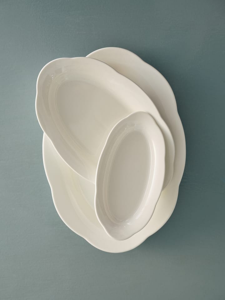 Silhouette oval dyp tallerken S 10x18,5 cm, White Serax