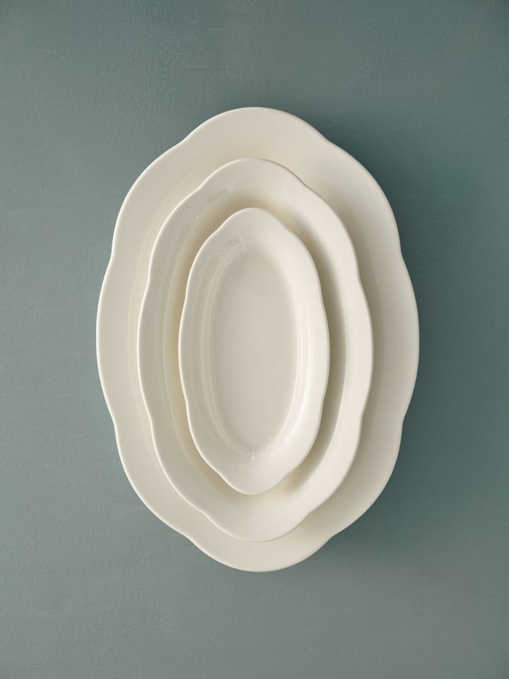 Silhouette oval dyp tallerken S 10x18,5 cm, White Serax