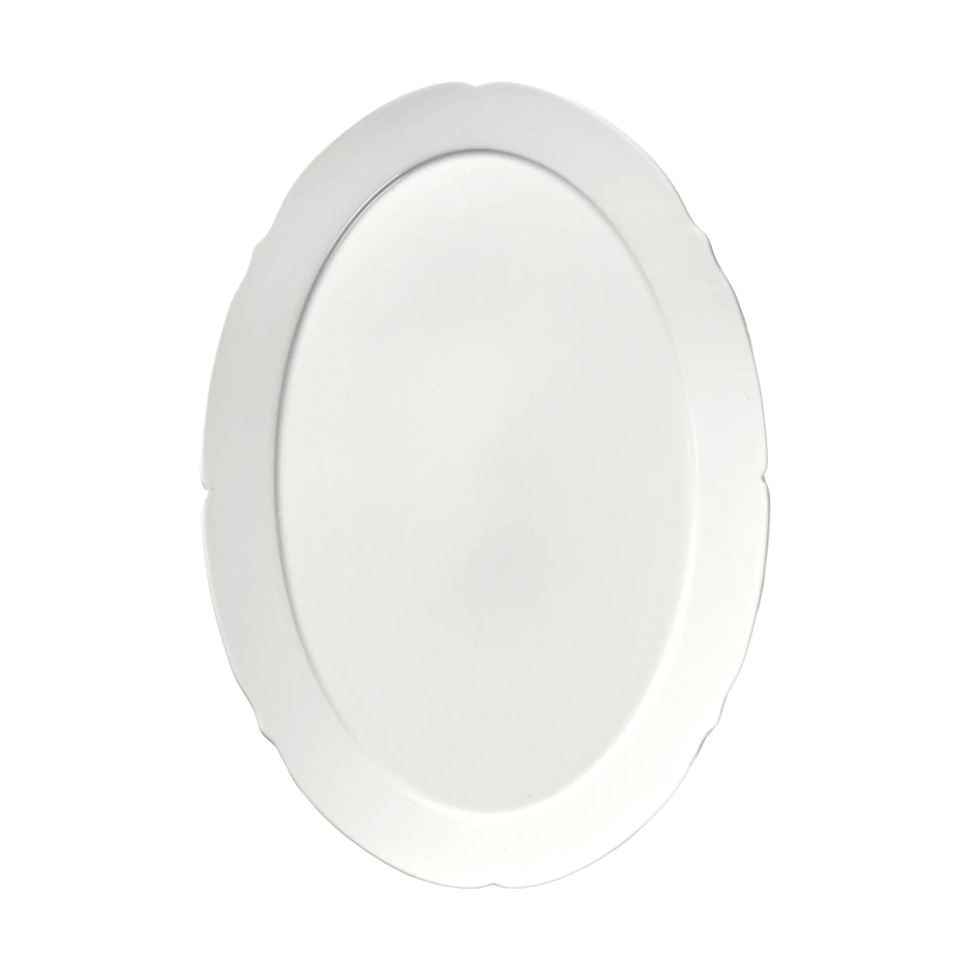 Silhouette oval tallerken L 21x30 cm 4-pakn., White Serax