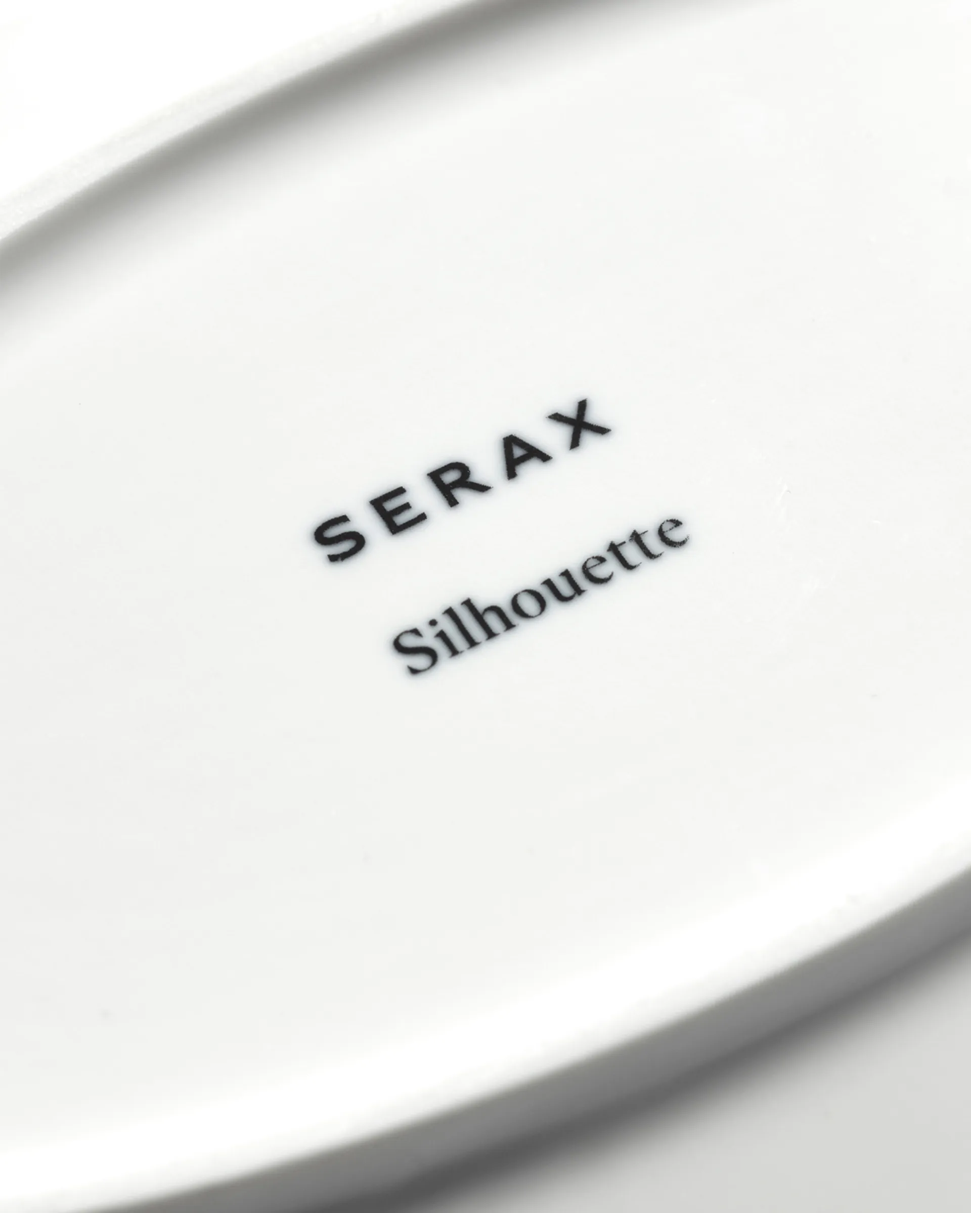 Silhouette oval tallerken L 21x30 cm 4-pakn., White Serax