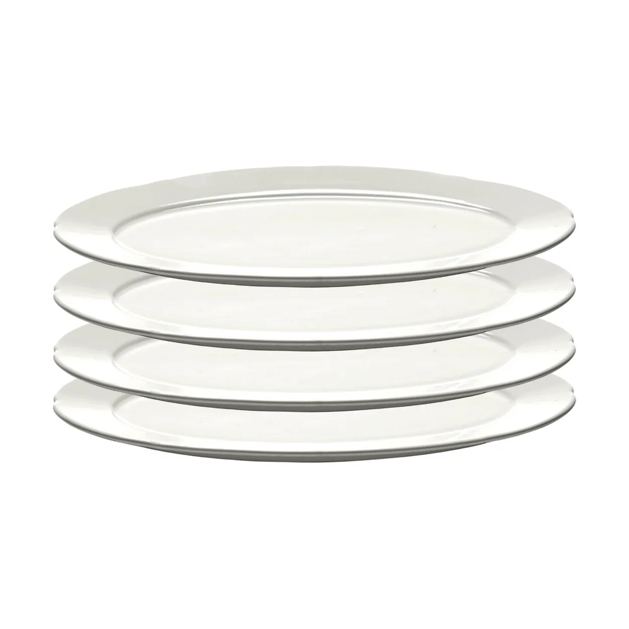Serax Silhouette oval tallerken S 10x18,5 cm 4-pakn. White