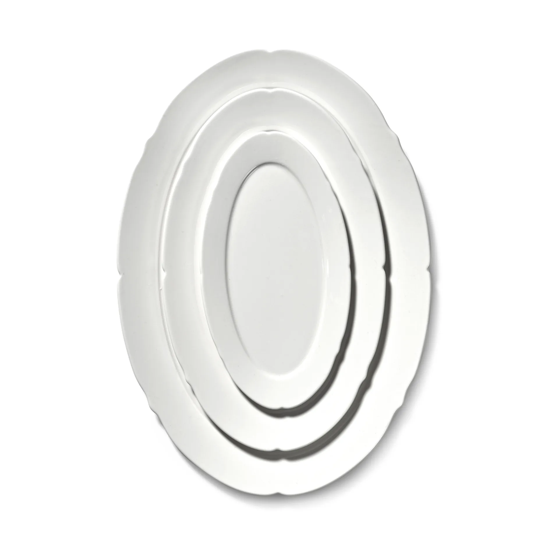 Silhouette oval tallerken S 10x18,5 cm 4-pakn., White Serax