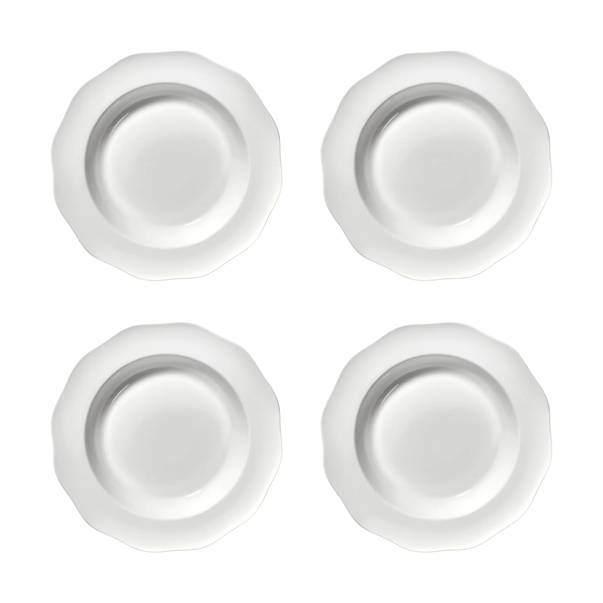 Silhouette pasta tallerken Ø22 cm 4-pakn., White Serax