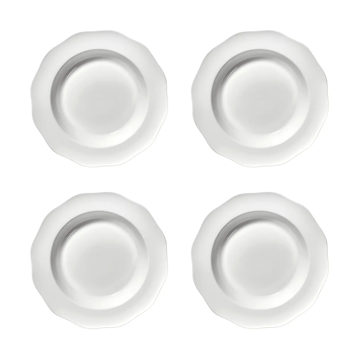 Serax Silhouette pasta tallerken Ø22 cm 4-pakn. White