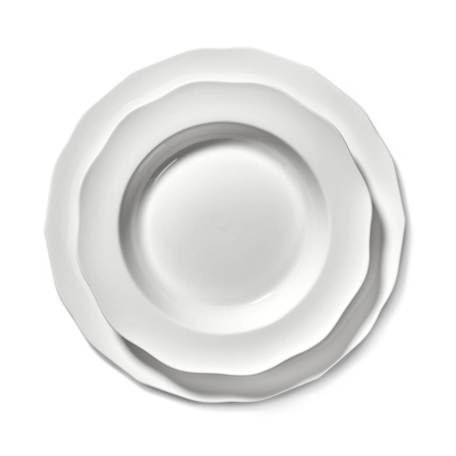 Silhouette pasta tallerken Ø22 cm 4-pakn., White Serax