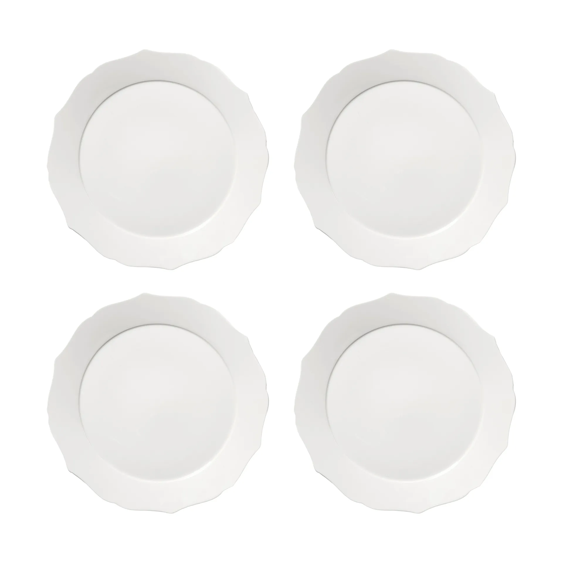 Silhouette tallerken L Ø26 cm 4-pakn., White Serax