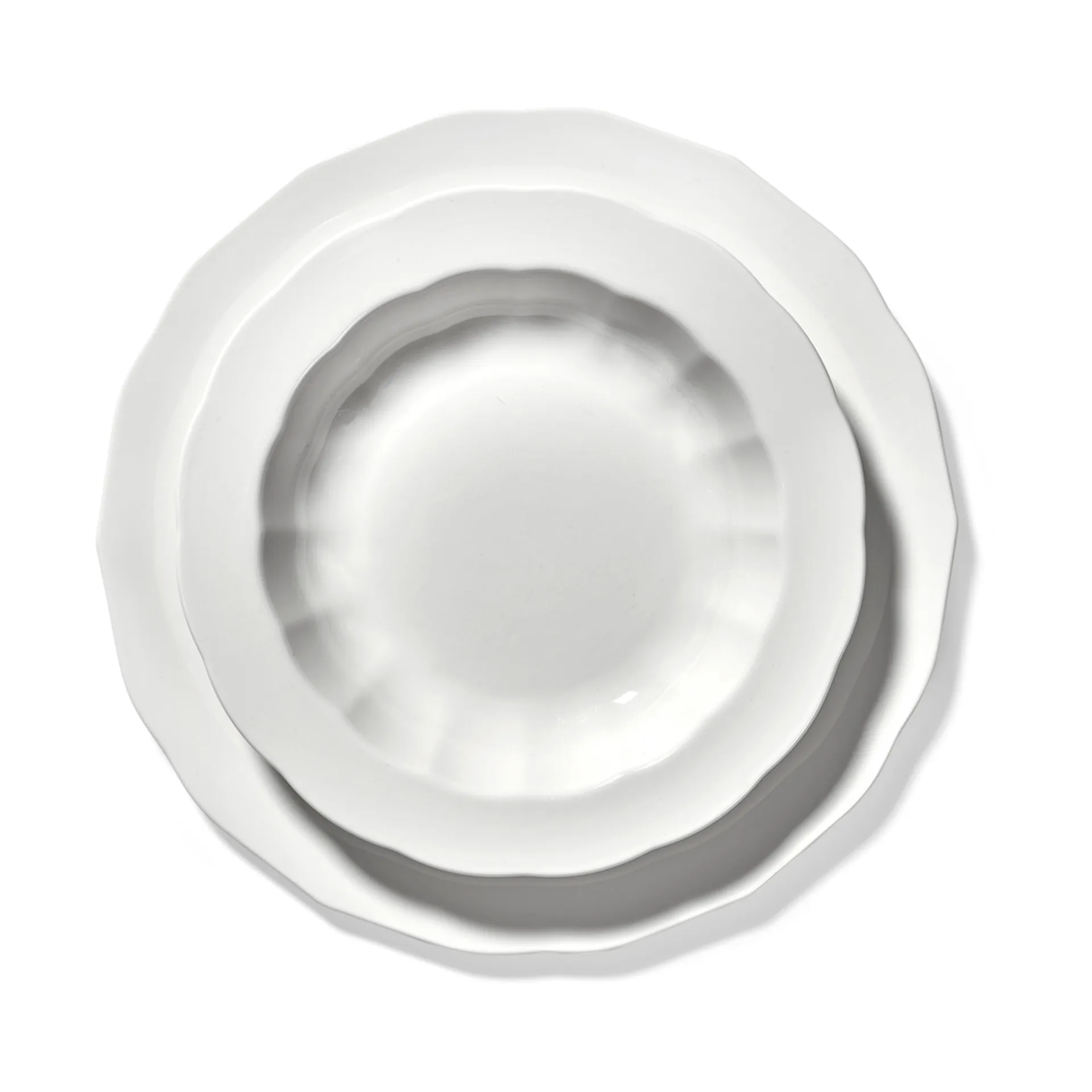 Silhouette tallerken L Ø26 cm 4-pakn., White Serax