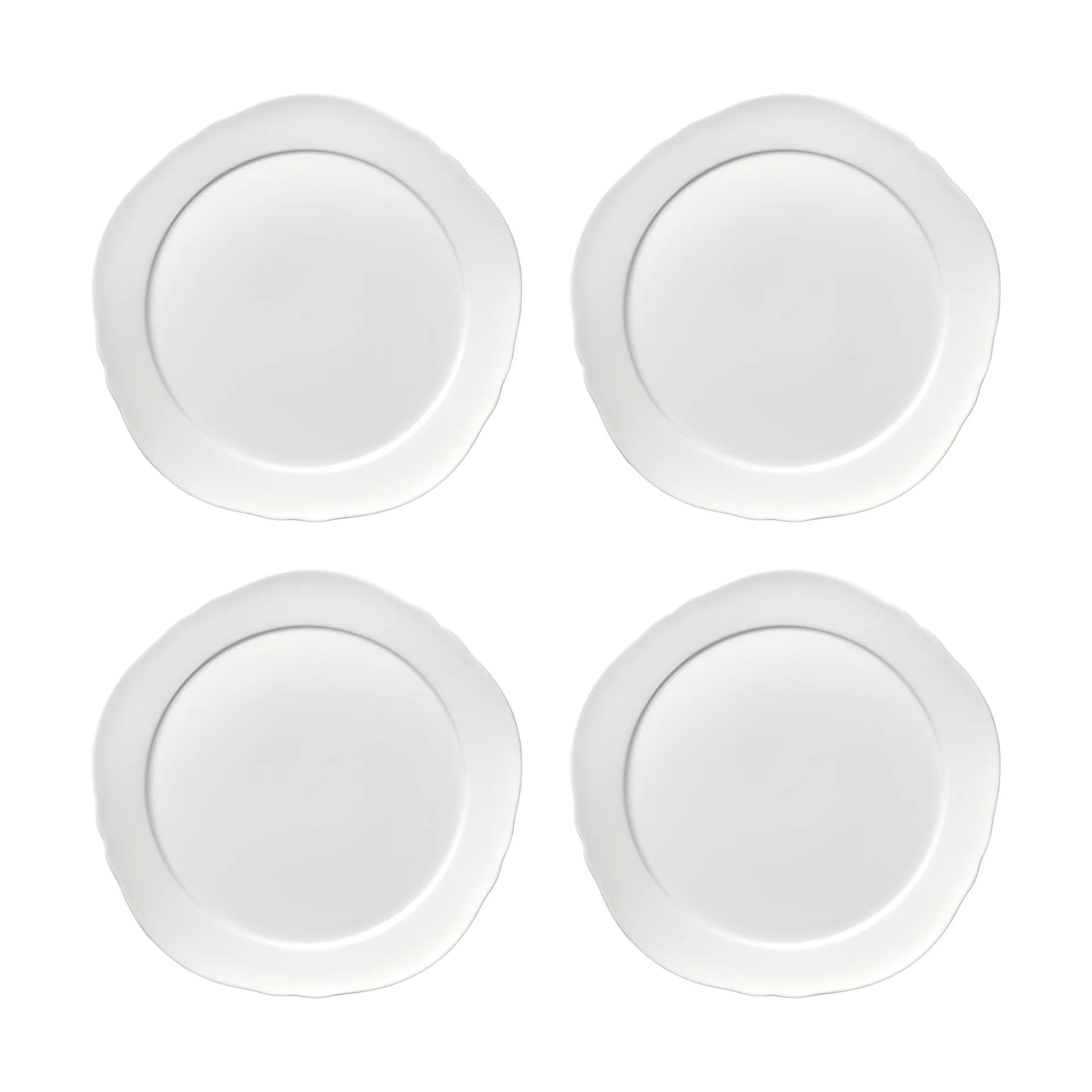 Silhouette tallerken M Ø23,5 cm 4-pakn., White Serax