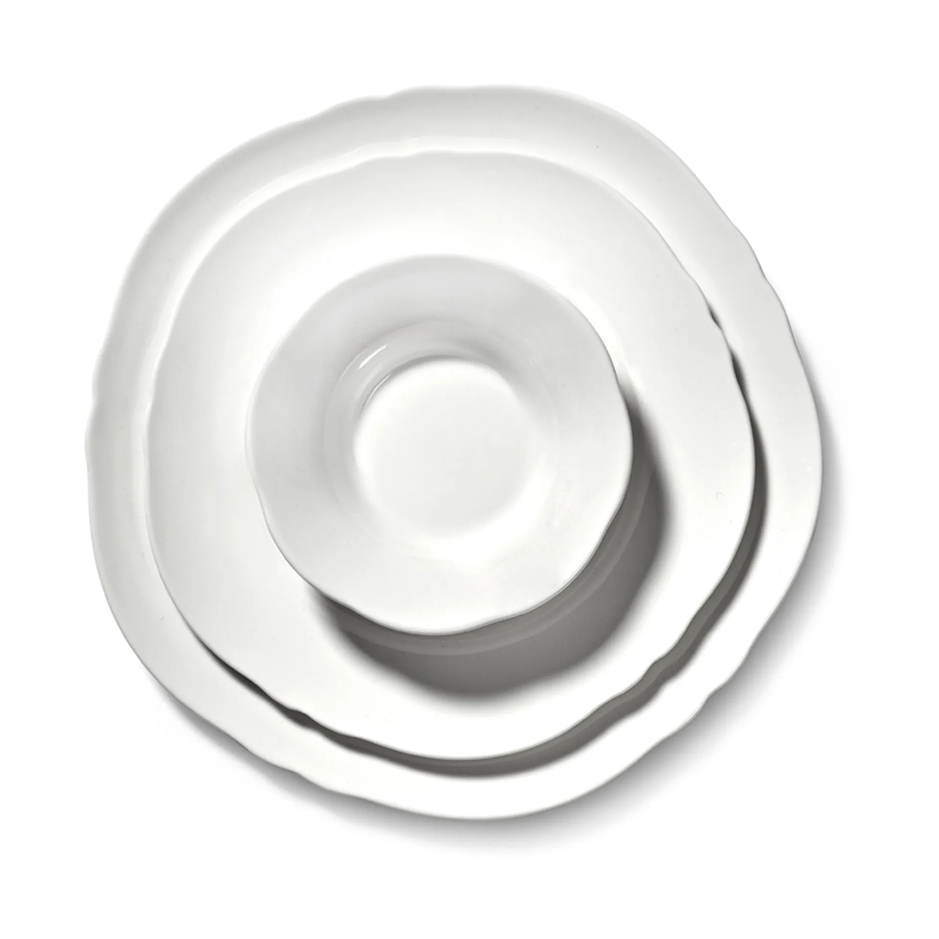 Silhouette tallerken M Ø23,5 cm 4-pakn., White Serax