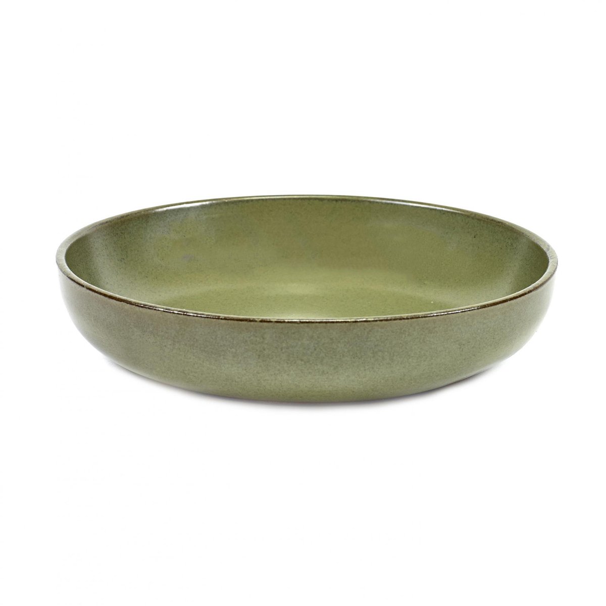 Serax Surface dyp tallerken 19 cm Camogreen
