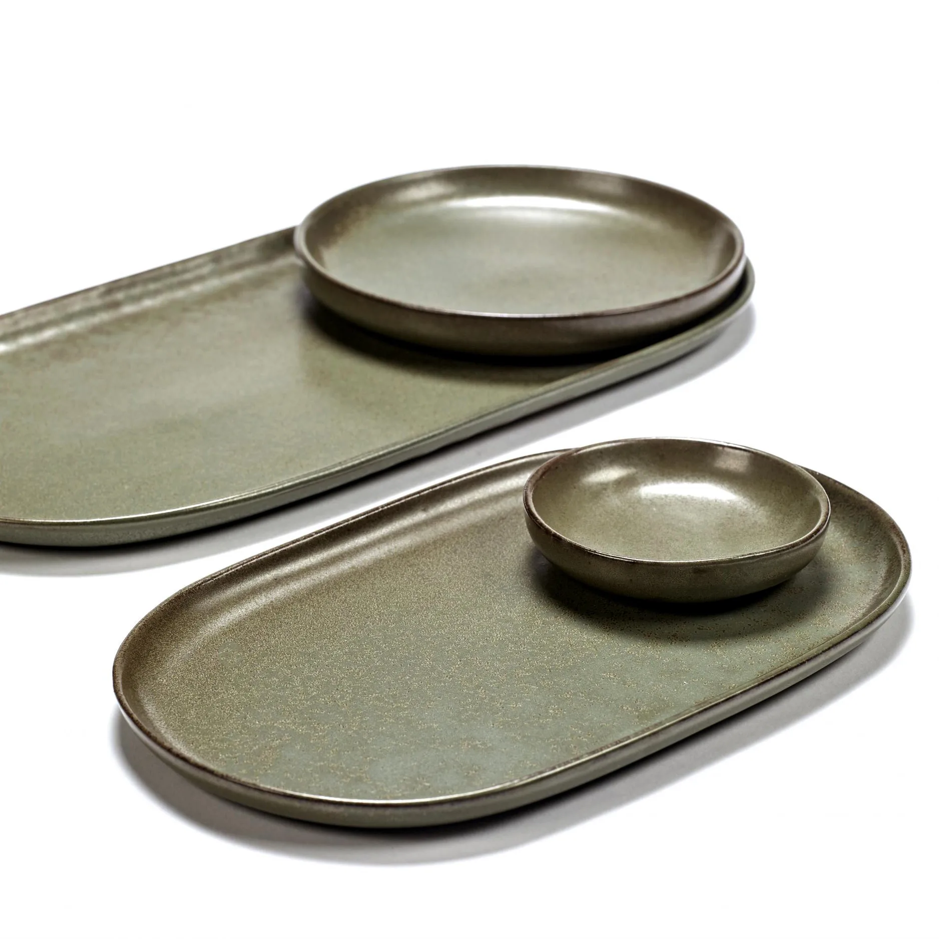 Surface tapastallerken 15x25 cm, Camogreen Serax