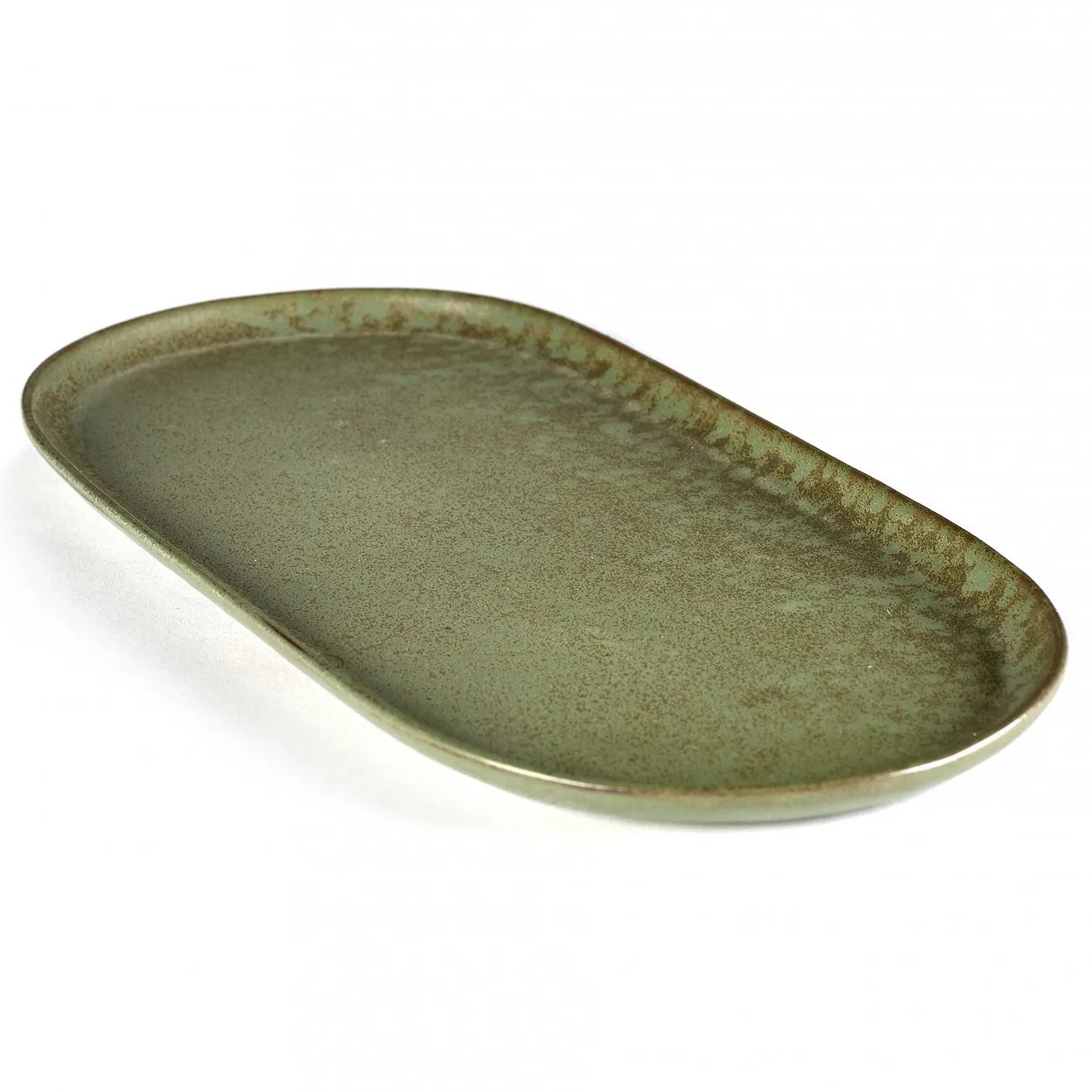 Serax Surface tapastallerken 17x35,5 cm Camogreen