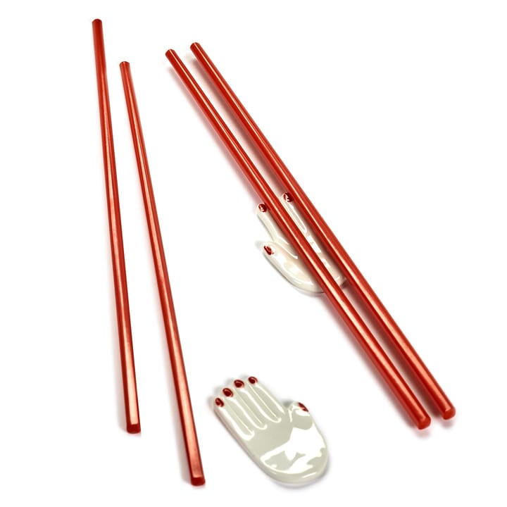 Table Nomade spisepinner med holdere 6 deler, Rød Serax