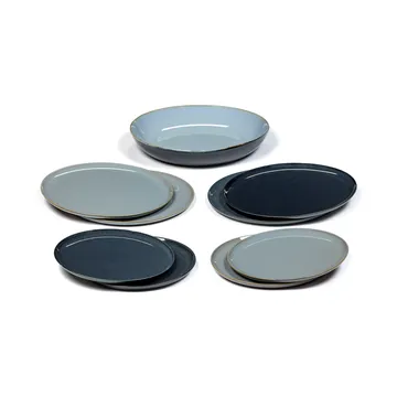 Terres de Rêves dinner set 9 deler - Smokey blue-dark blue - Serax