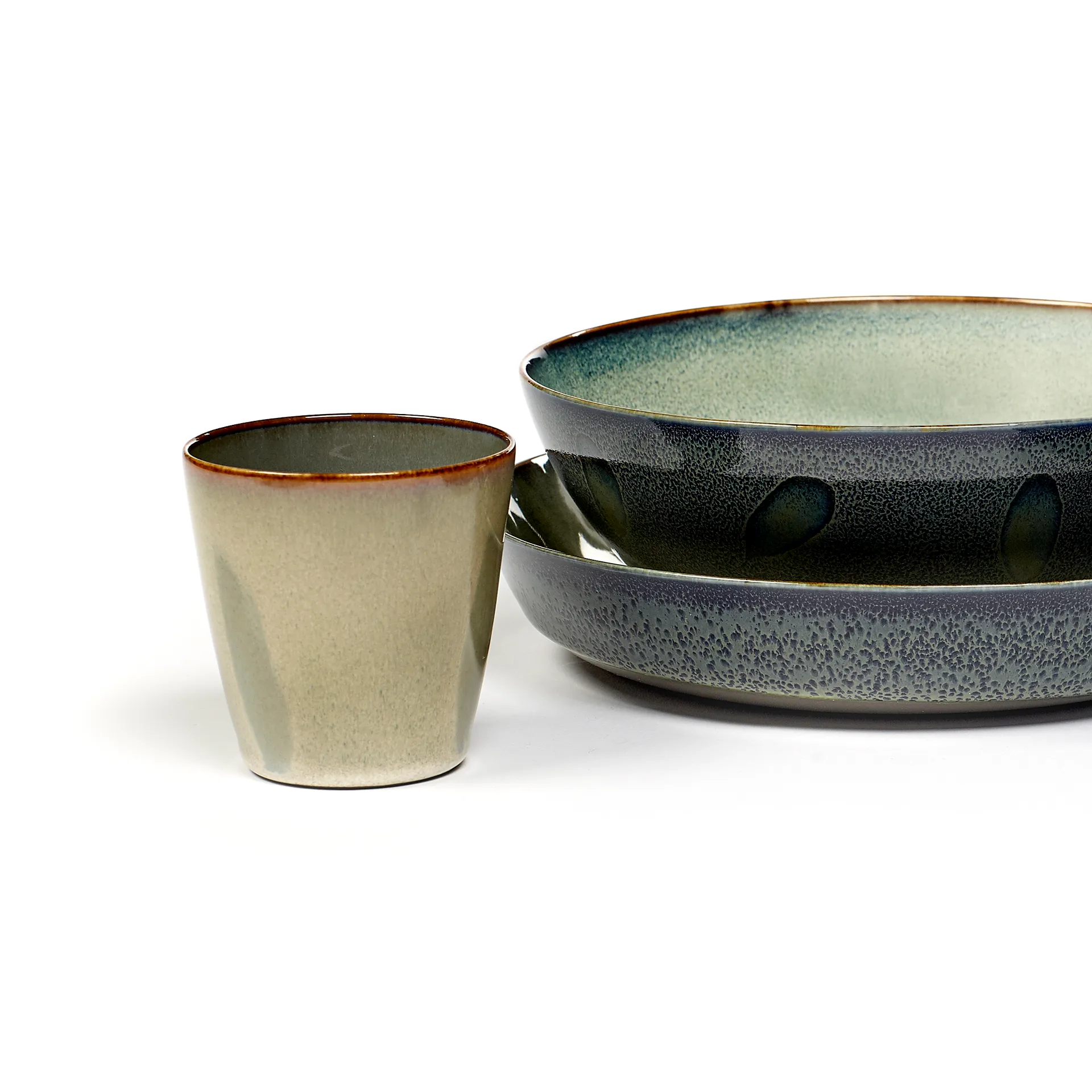 Terres de Rêves kopp S, Misty grey-smokey blue Serax