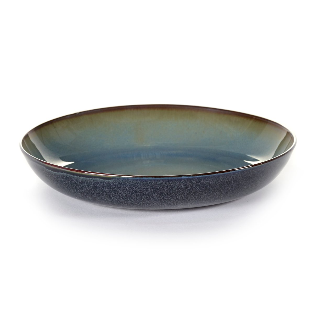 Serax Terres de Rêves pastatallerken 23,5 cm Blue grey-dark blue