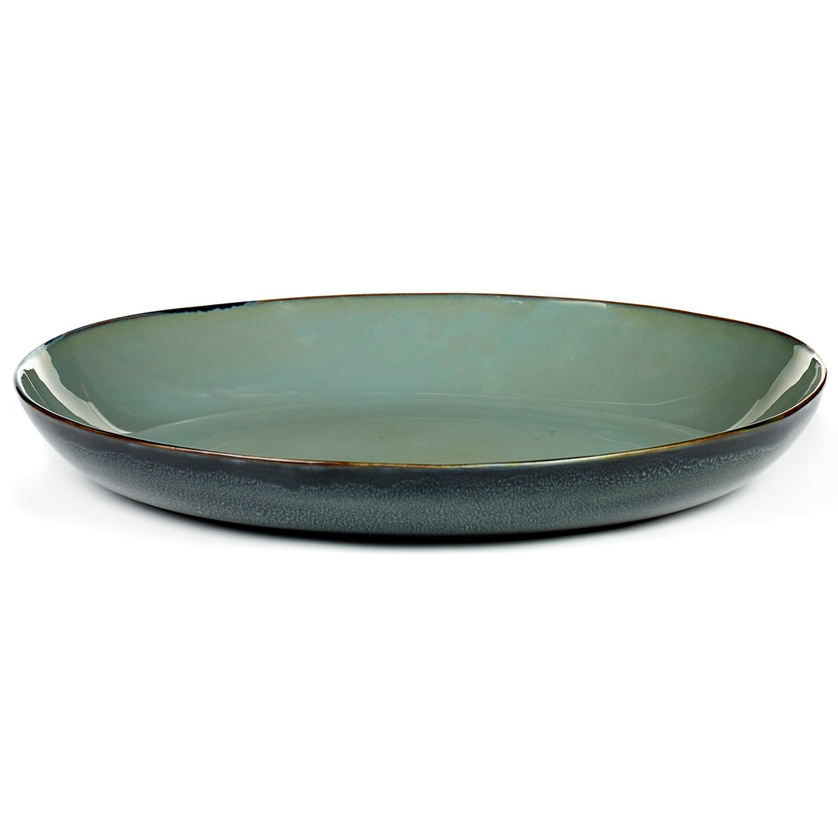 Terres de Rêves serveringsfat 35,5 cm Smokey blue-dark blue