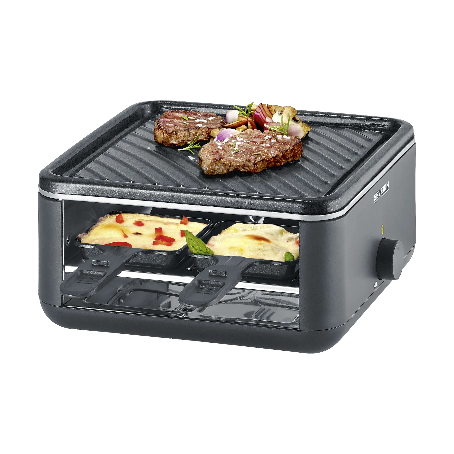 Black Line Raclette RG 2360 Mini, 8-deler Severin