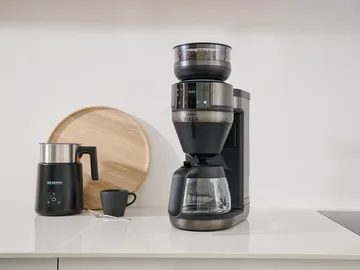 FILKA 2.0 KA 4854 helautomatisk kaffetrakter - Dark Inox, glasskanne - Severin