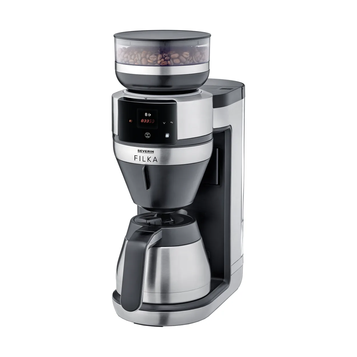 Severin FILKA helautomatisk filterkaffetrakter KA 4853 termokanne