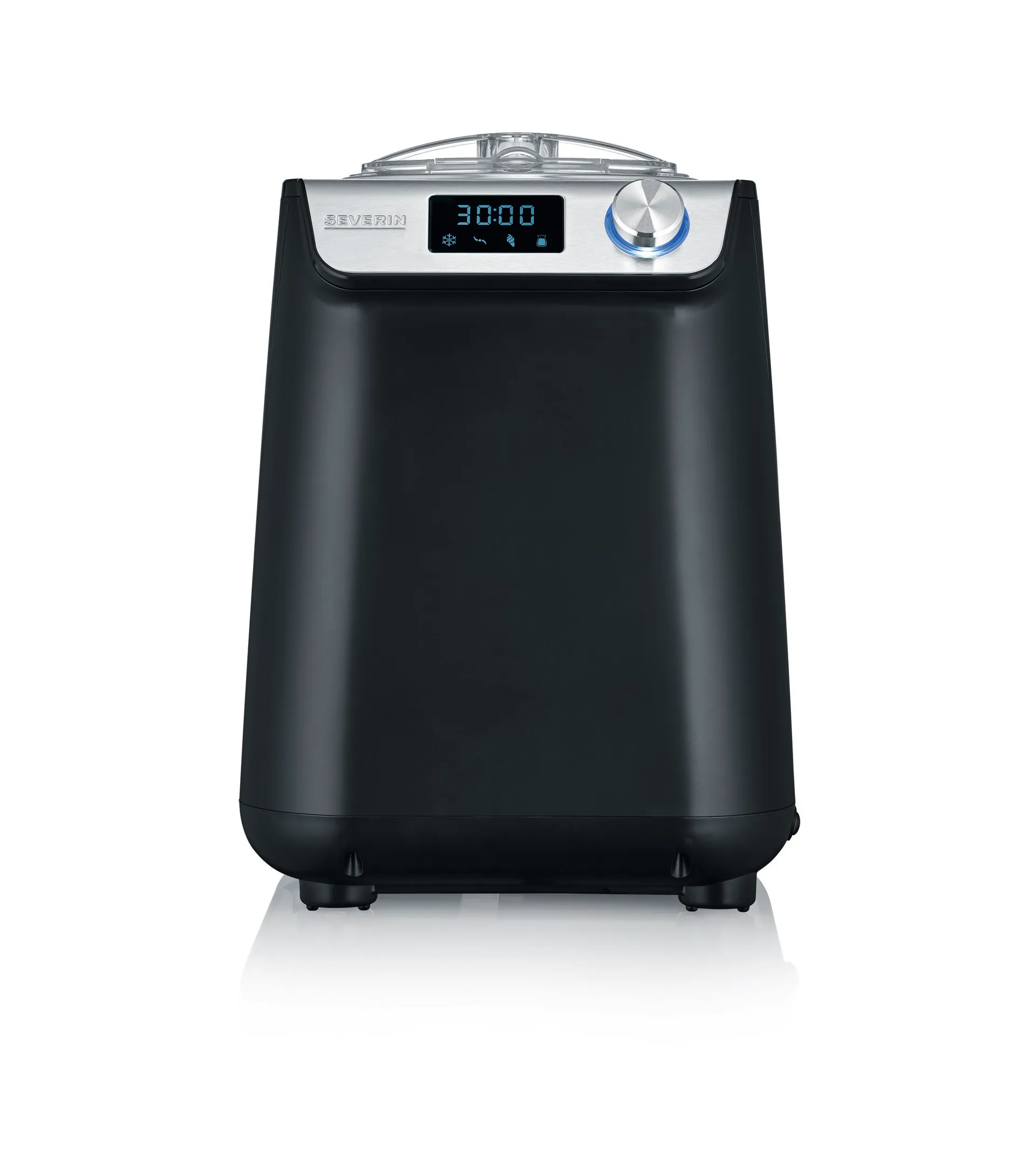 Severin EZ 7407 iskremmaskin med kompressor 1,2 L, Svart Severin