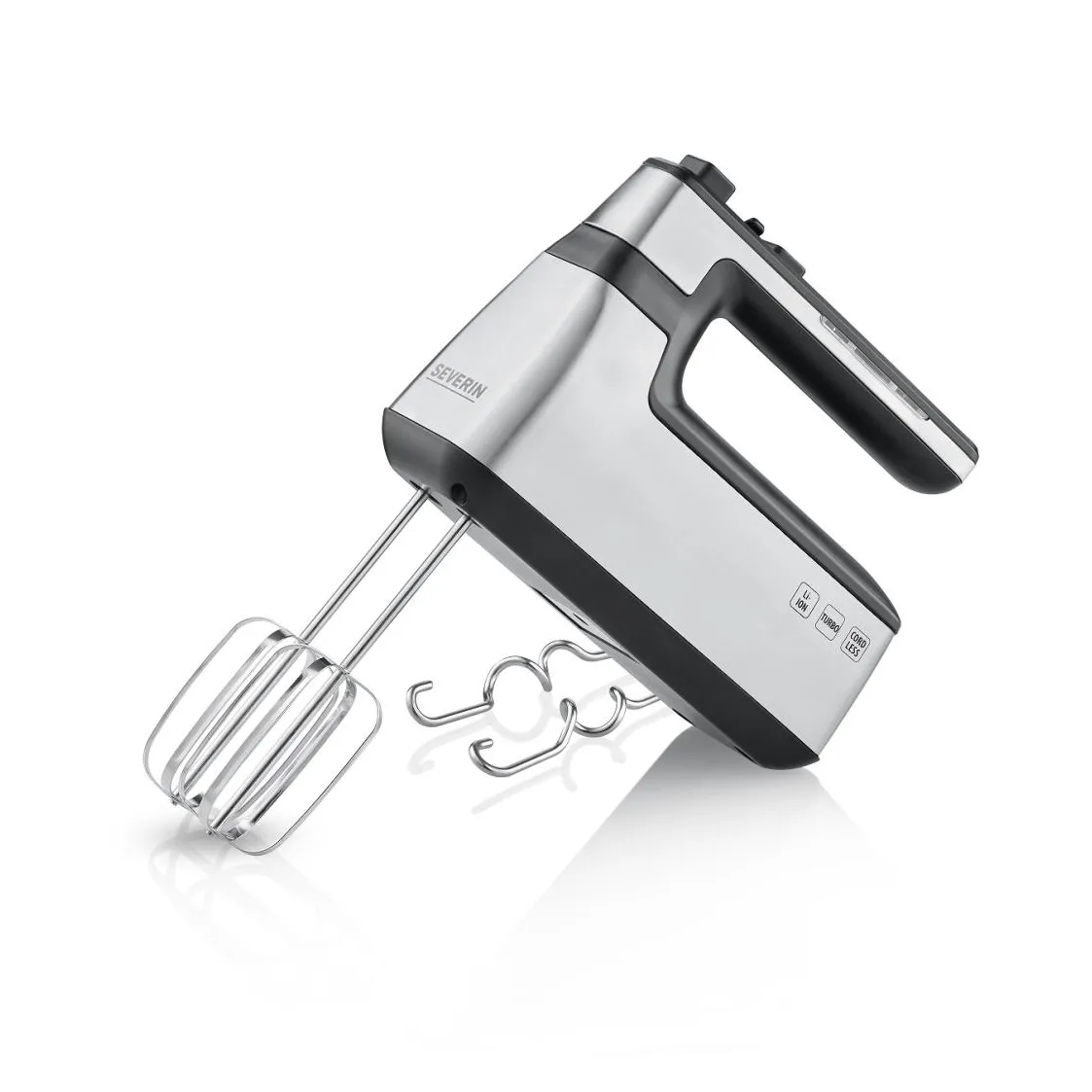 Severin HM 3843 håndmikser trådløs, Rustfritt stål-svart Severin