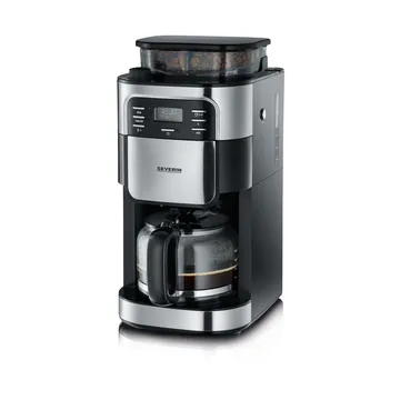 Severin KA 4810 kaffetrakter med kvern 10 kopper - Svart - Severin