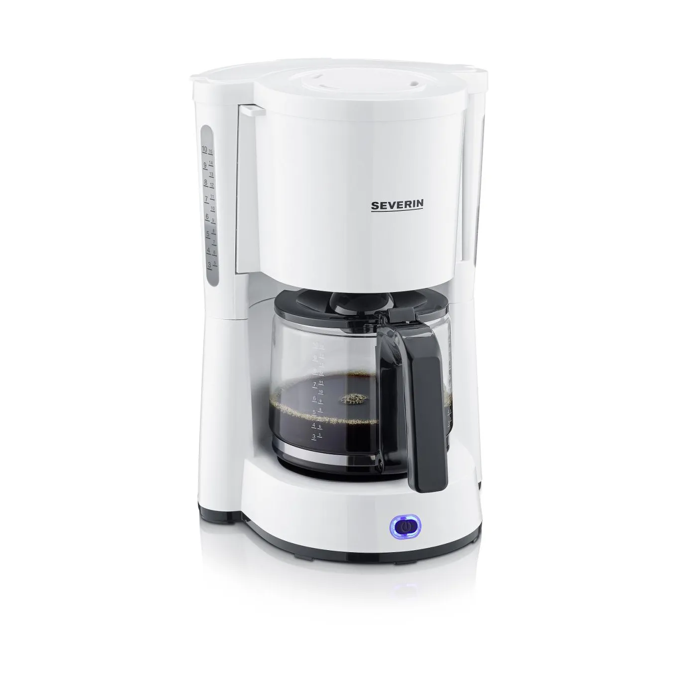 Severin KA 4816 Type kaffetrakter 10 kopper, Hvit Severin