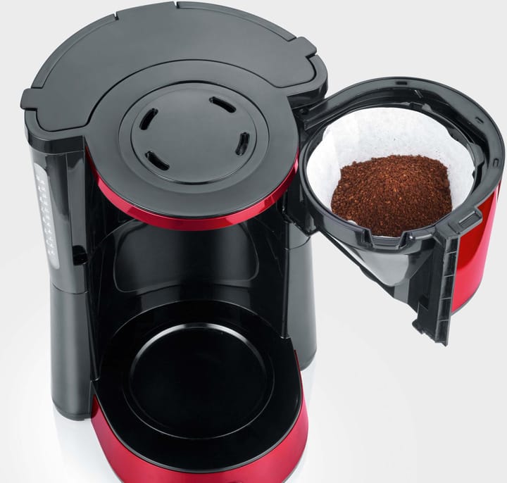 Severin KA 4817 Type kaffetrakter 10 kopper, Rød-metall Severin