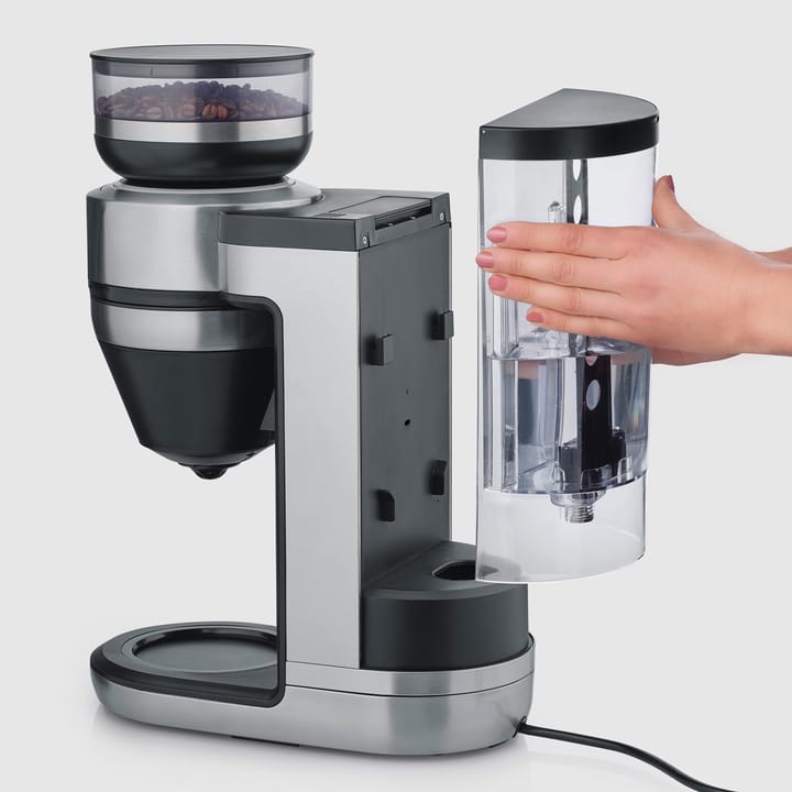 Severin KA 4851 FILKA helautomatisk kaffetrakter, Børstet stål-svart Severin