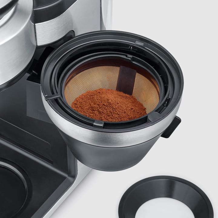 Severin KA 4851 FILKA helautomatisk kaffetrakter, Børstet stål-svart Severin