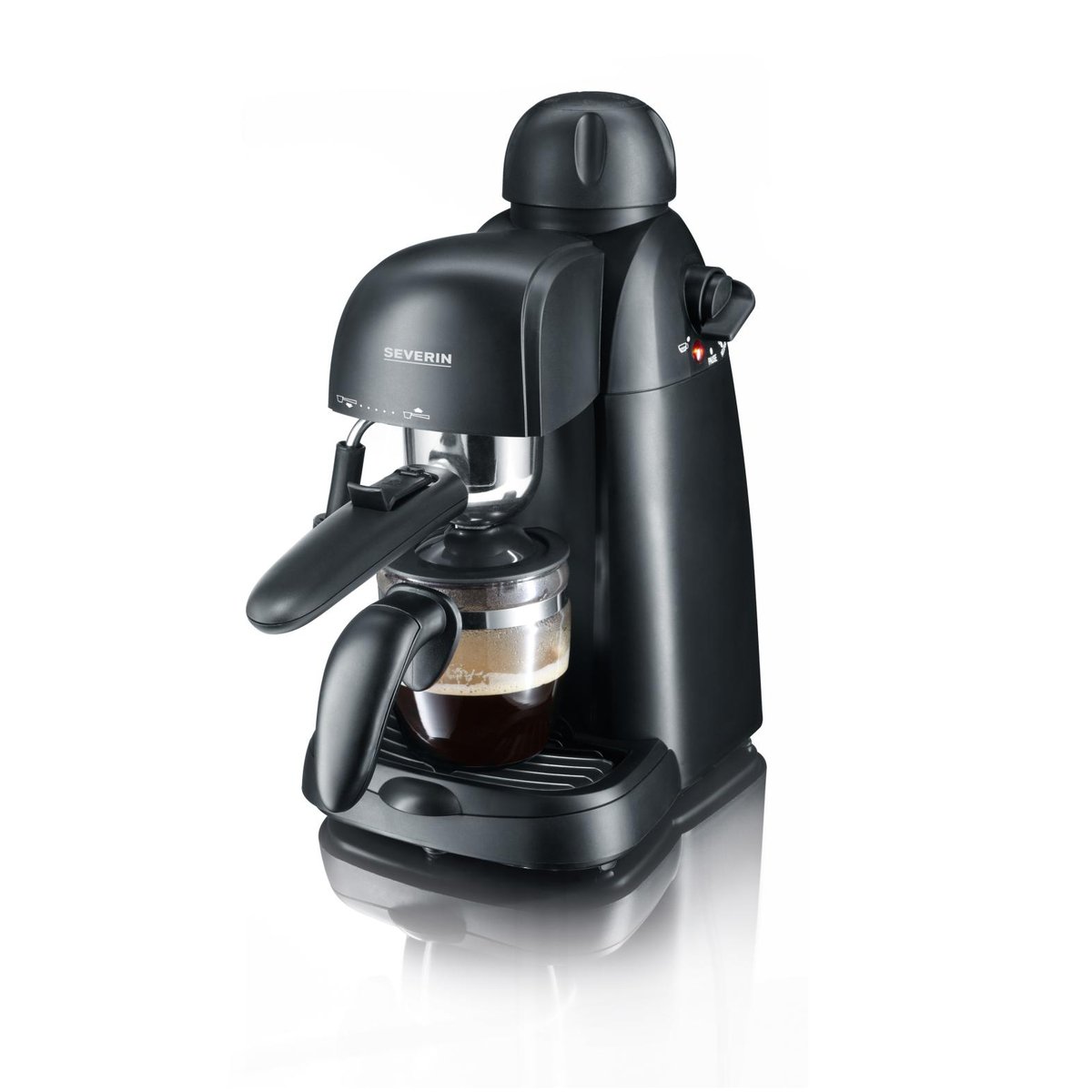 Severin Severin KA 5978 espressomaskin 4 kopper Svart