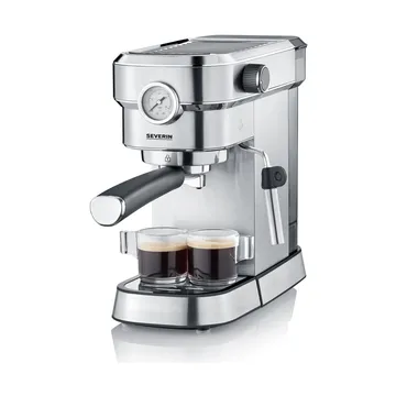 Severin KA 5995 Espresa Plus espressomaskin 1-2 kopper - Rustfritt stål - Severin
