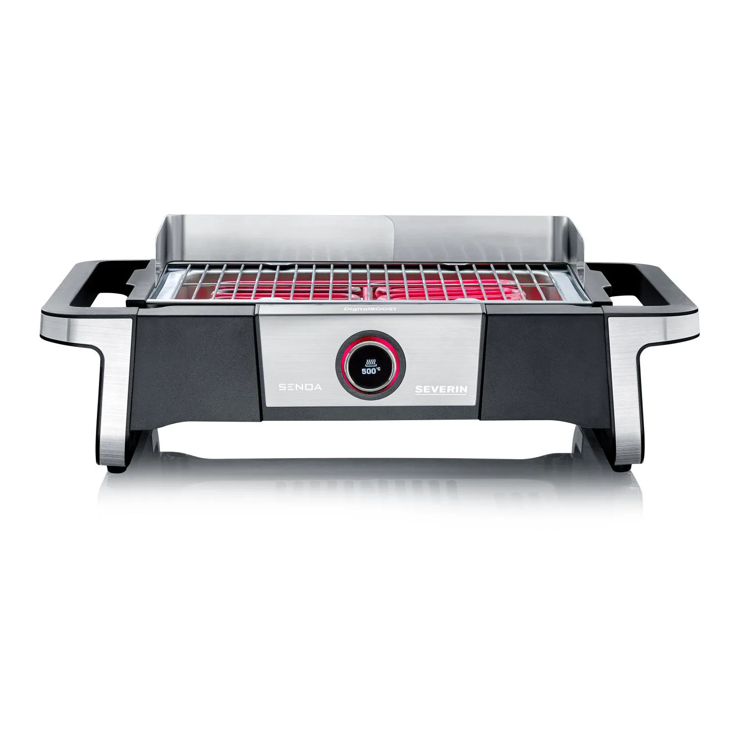 Severin PG 8114 Senoa DigitalBoost elektrisk grill, Svart Severin