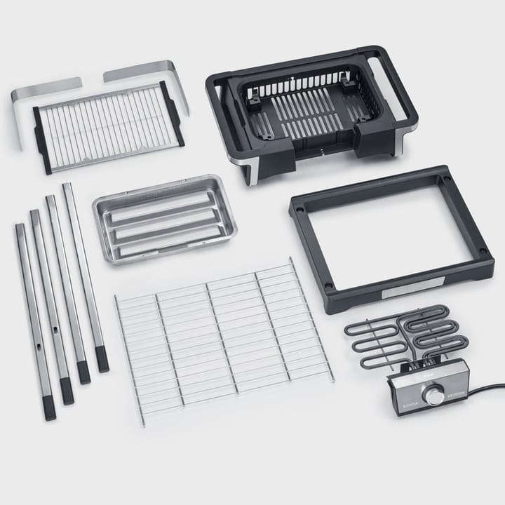 Severin PG 8117 Senoa Boost elektrisk grill med stativ, Svart Severin