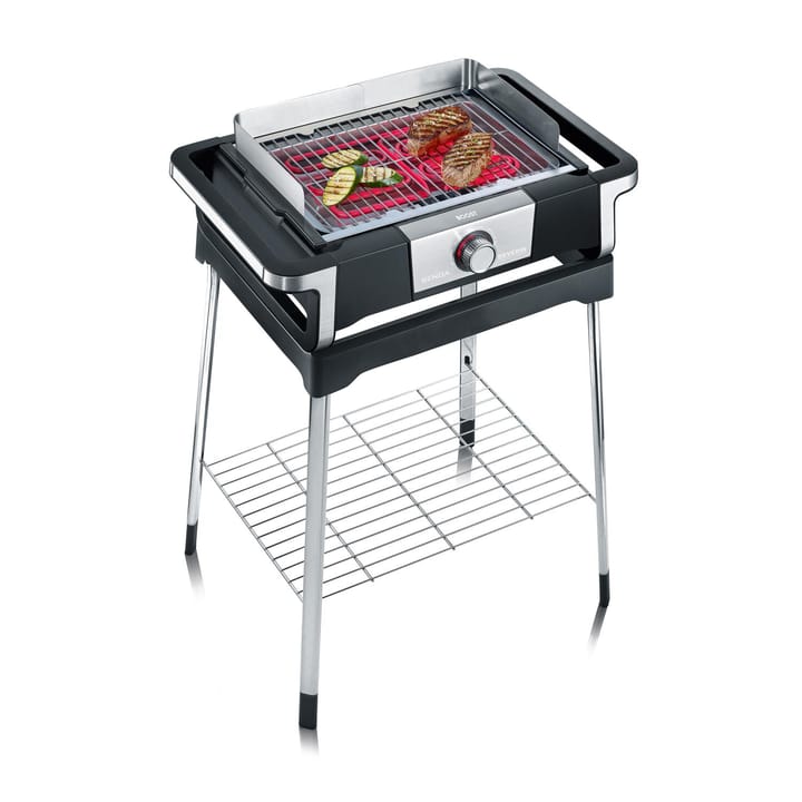 Severin PG 8117 Senoa Boost elektrisk grill med stativ, Svart Severin