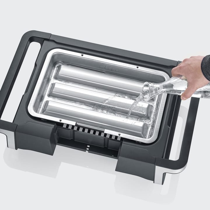 Severin PG 8117 Senoa Boost elektrisk grill med stativ, Svart Severin