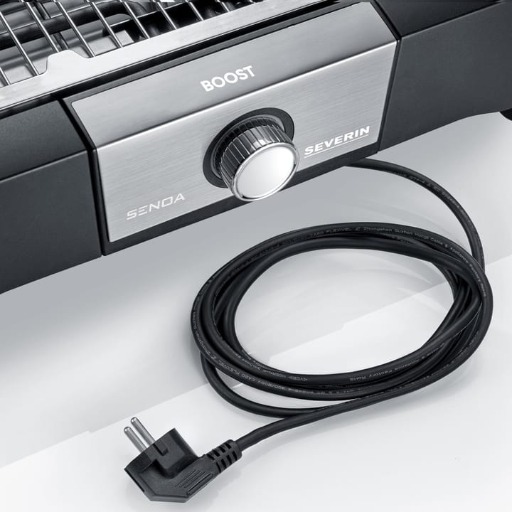 Severin PG 8117 Senoa Boost elektrisk grill med stativ, Svart Severin