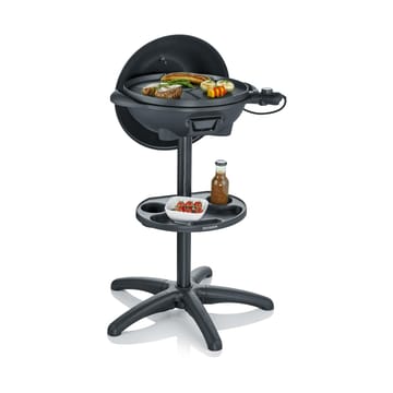 Severin PG 8541 elektrisk kullgrill med stativ og lokk - Svart - Severin