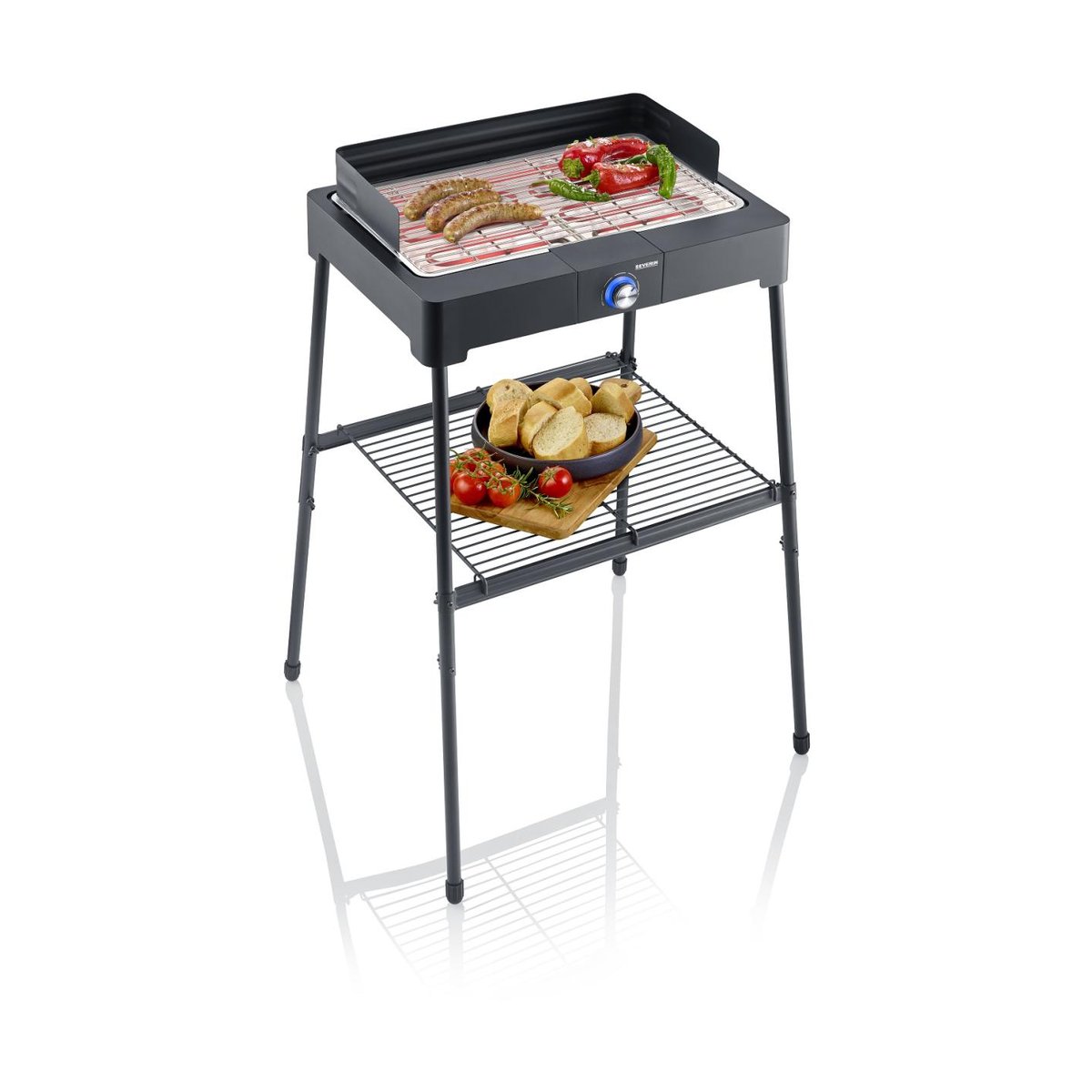 Severin Severin PG 8566 elektrisk grill med stativ Svart