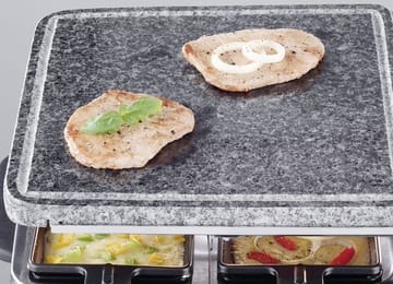 Severin RG 2373 raclette deluxe kombi 8 panner - Sølv - Severin