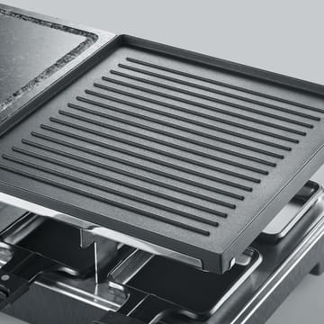 Severin RG 2376 raclette kombi grill/stein 8 panner - Svart - Severin