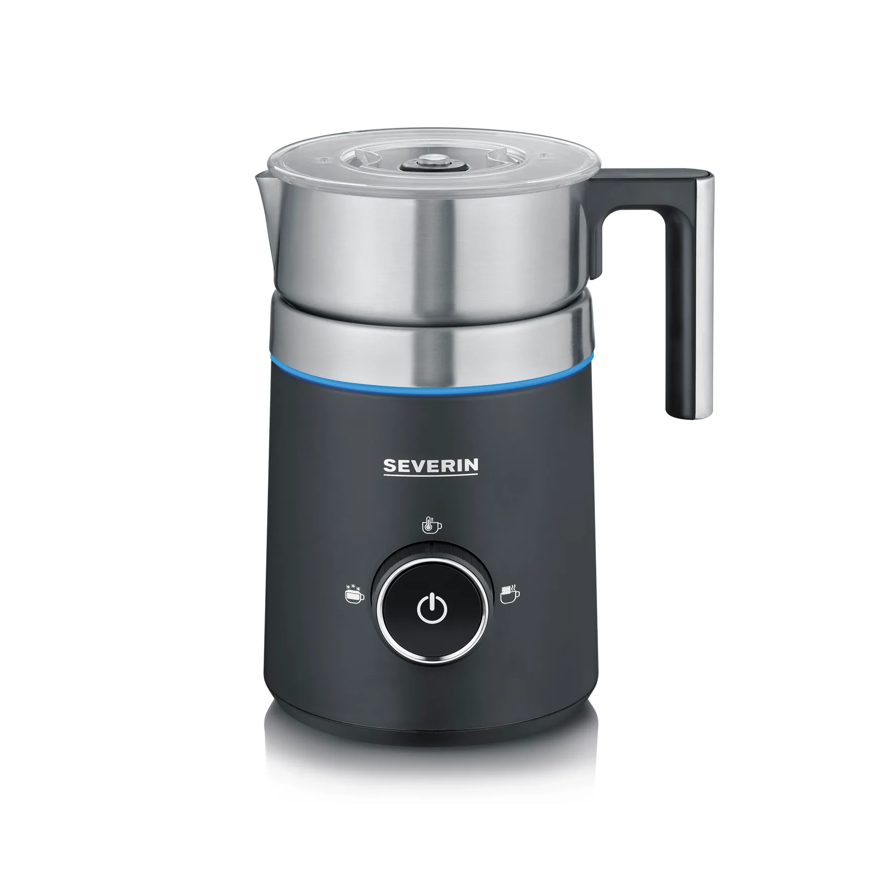 Severin SM 3585 Spuma melkeskummer 500 ml, Svartgrå Severin