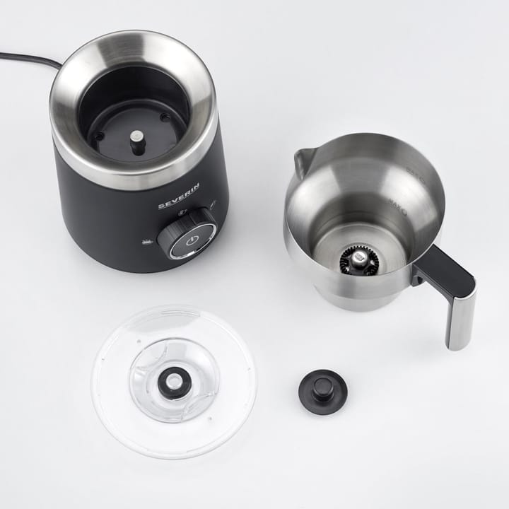 Severin SM 3585 Spuma melkeskummer 500 ml, Svartgrå Severin