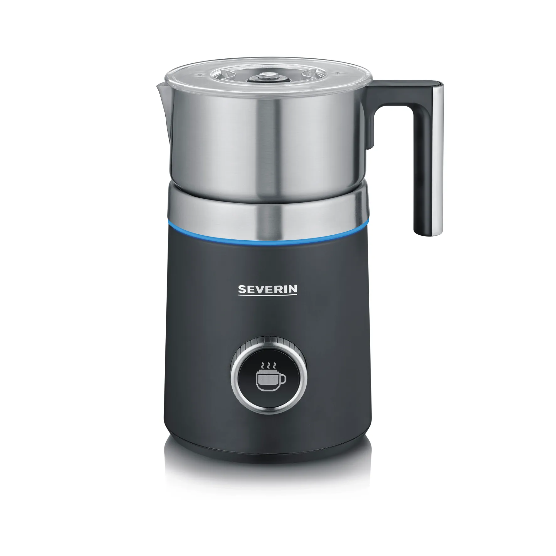 Severin SM 3587 Spuma Plus melkeskummer 700 ml, Svartgrå Severin